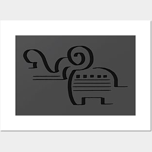 Stylized Elephant Posters and Art